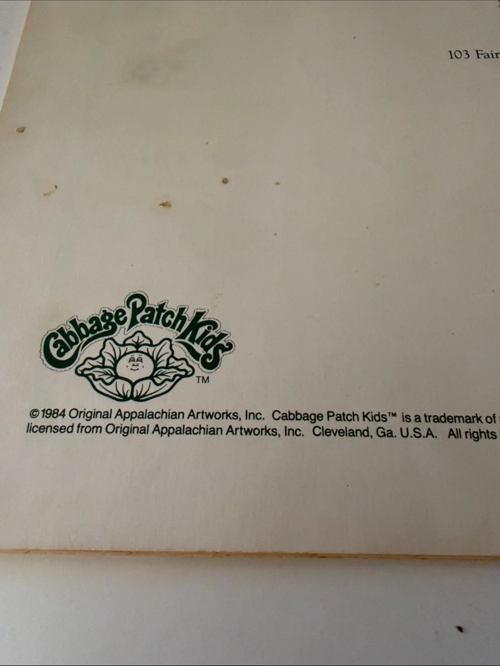 Vintage 1985 Cabbage Patch Kids 12-Month Calendar